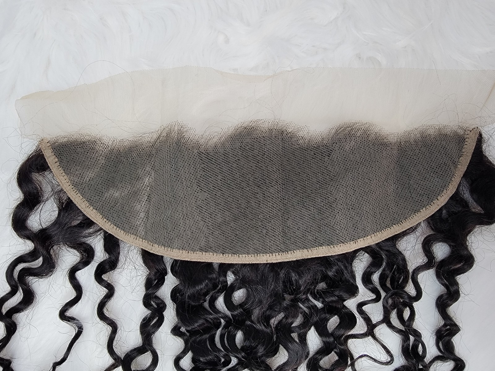 Unprocessed Soft Curly Human Hair Bundles: 14, 18, 20, 22in and a 13×4 Frontal.