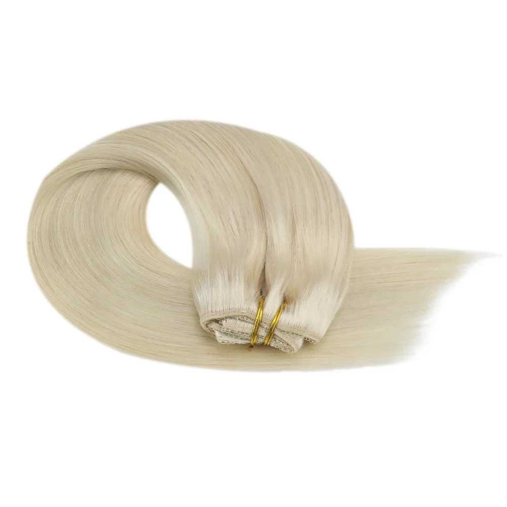 Sunny Hair CLIP-IN 14″ Honey Moonlight Light Blonde Human Hair Extensions CP 60