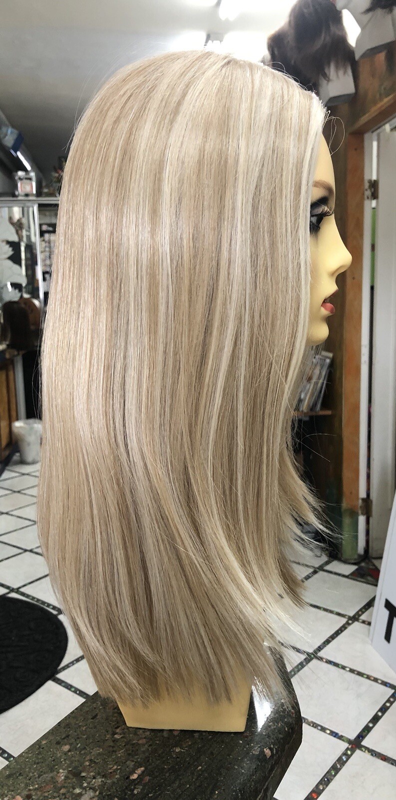 VERONICA Wig Envy Hair 30%CurlIronOK-LIGHT BLONDLaceFt AllHandtiedBASE-LAST-1