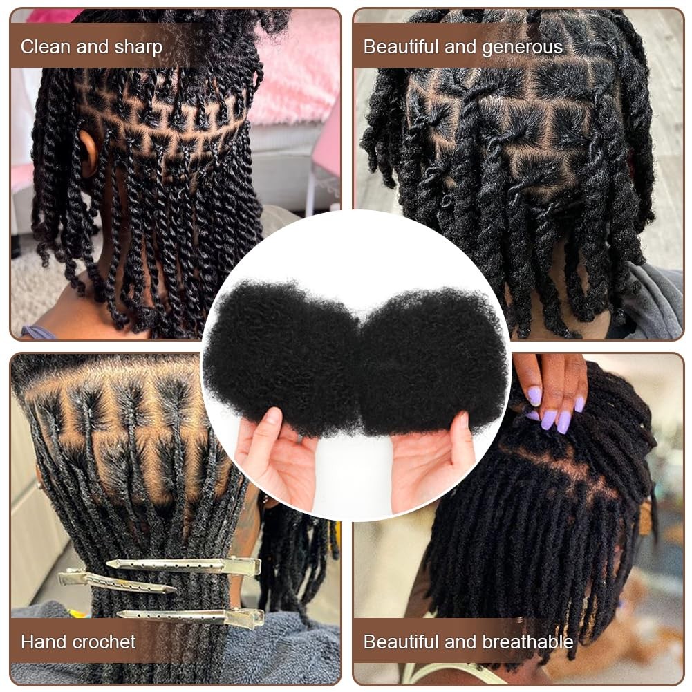 Premium Afro Kinky Bulk Human Hair 100%, Afro Kinkys Human Hair Bulk For Drea…
