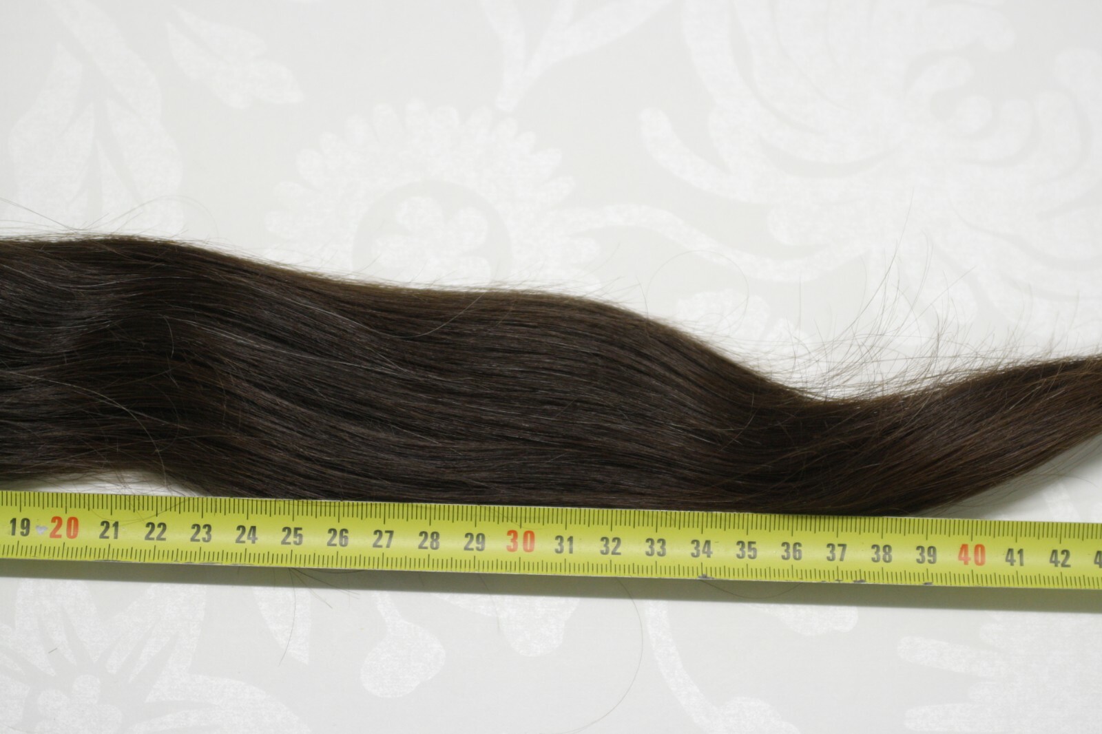 LUX with GRAY THIN Natural Ukrainian Slavic Hair Extension 55cm/21,7″ 54gr/1,9oz