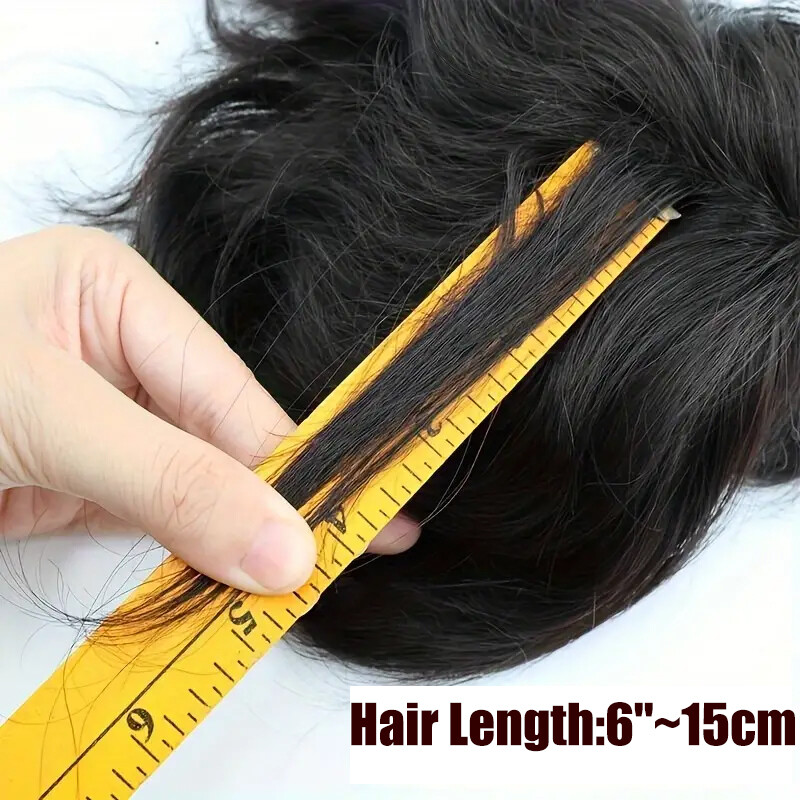 Thin Skin PU Toupee Human Hair Patch Full PU Skin Base Cover-Up Topper Pieces US