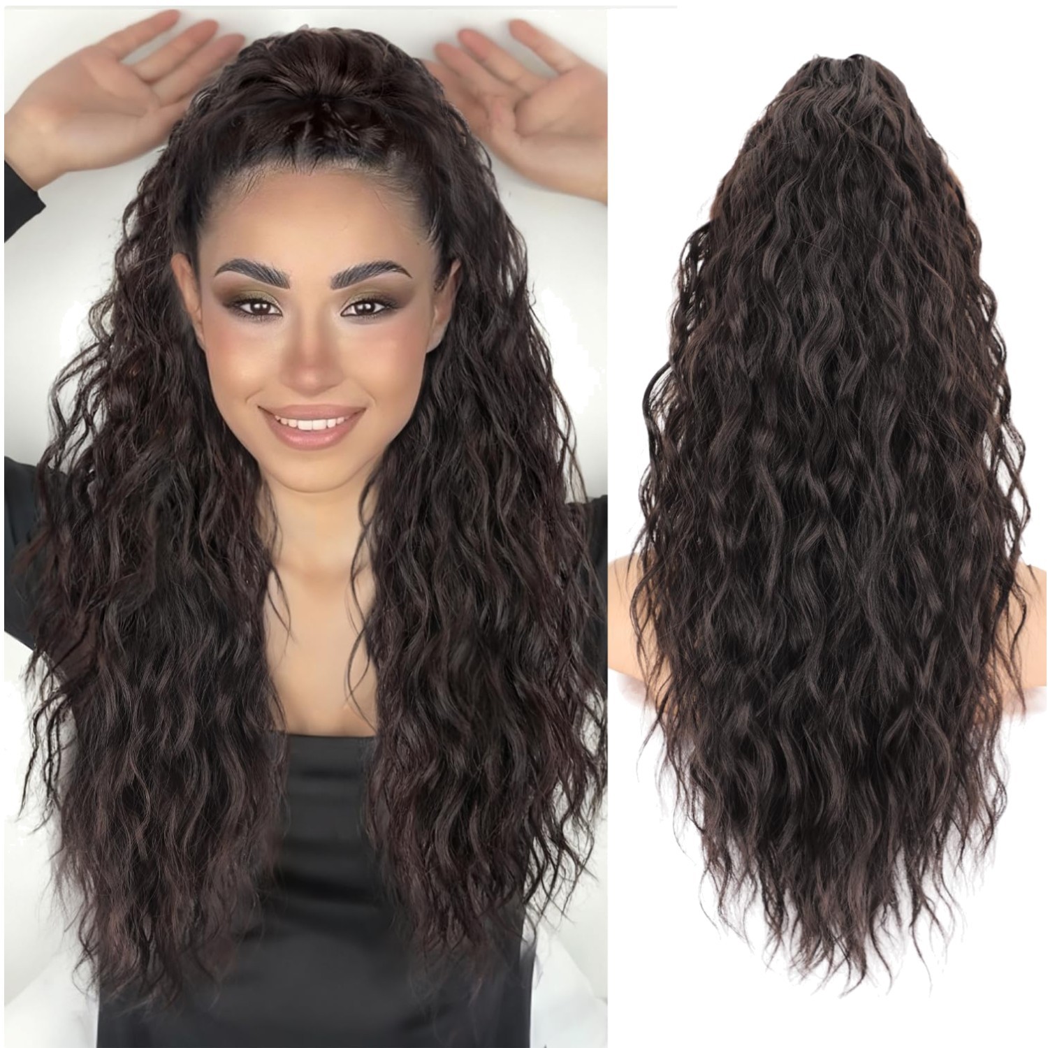 Women’s Curly Pony Tail Extension – Secure Hold, Tangle Free