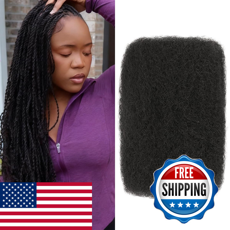 Qccsrr Afro Kinkys Bulk Human Hair 2 Bundles 20 Inch 50G/Pack – Afro