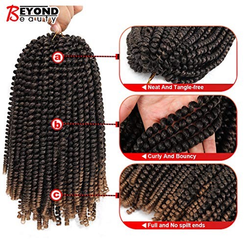 12 inch Spring Twist Crochet Braids Hair for 12 Inch (Pack of 3) M1B/27