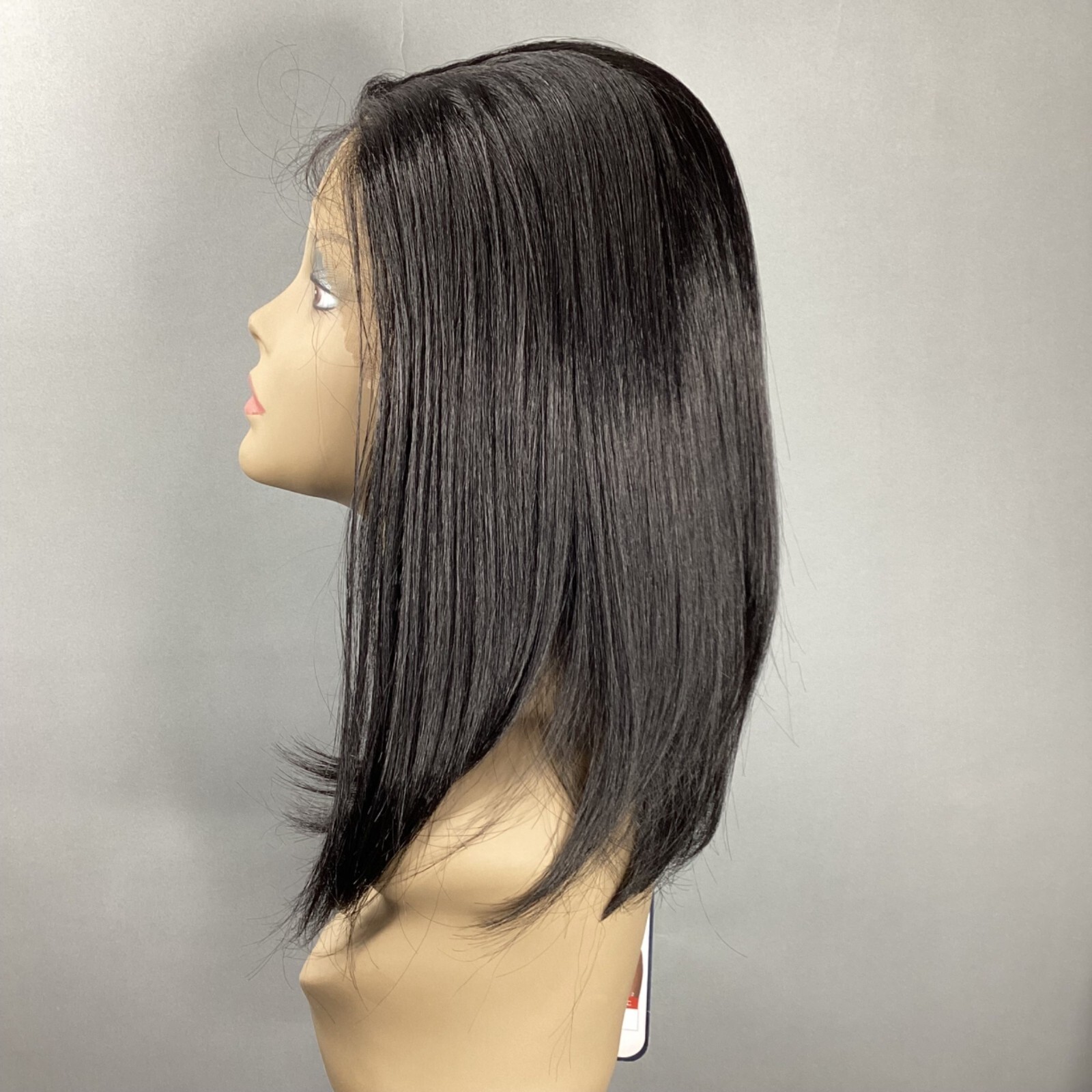 Kary 1B Off Black Wig Short Bob 13×7 Free Part Lace Front Synthetic