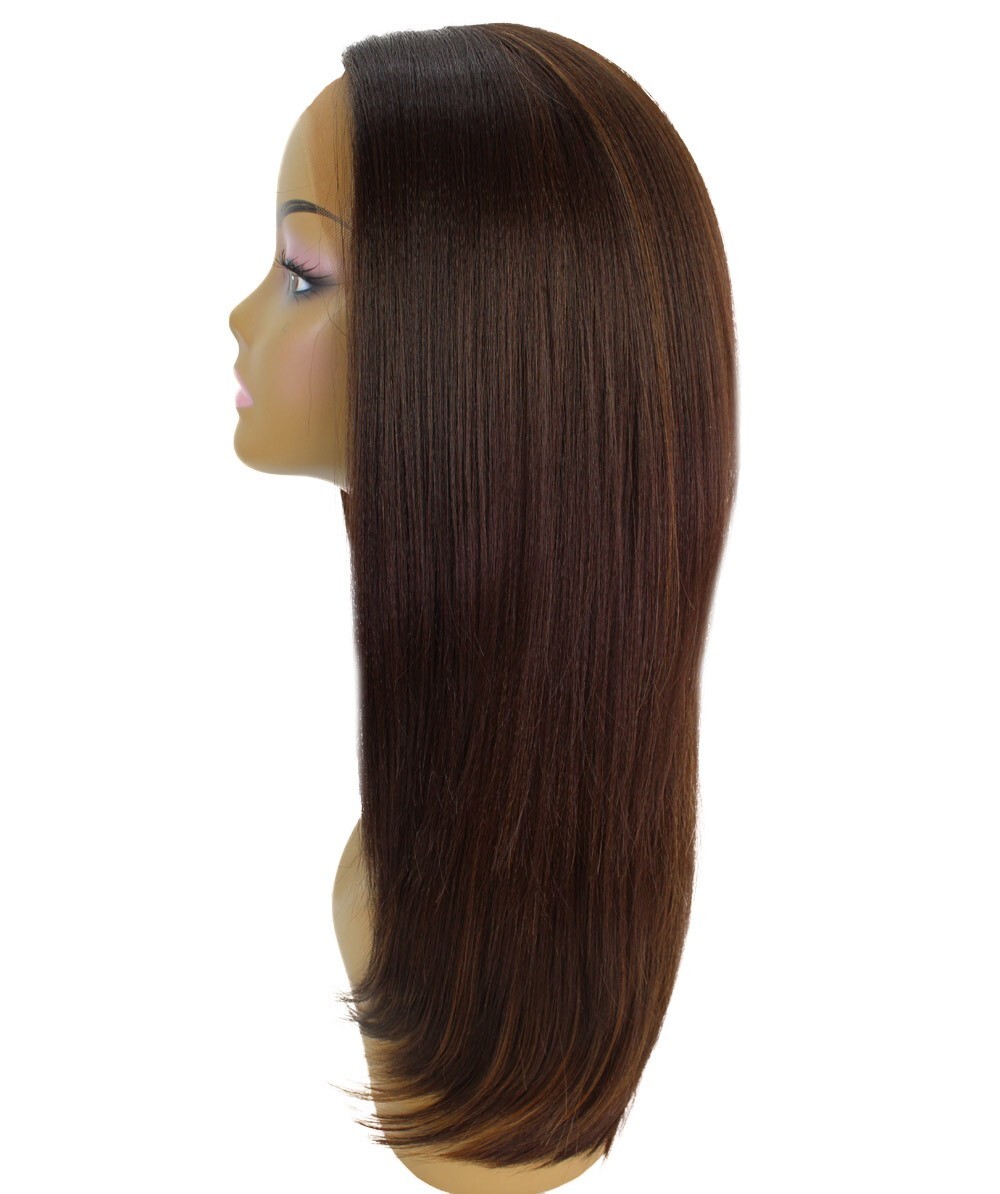 LUXLUXE 22″ Straight Lace Front Wig 13×6 HD Lace Heat Resistant Synthetic Wig