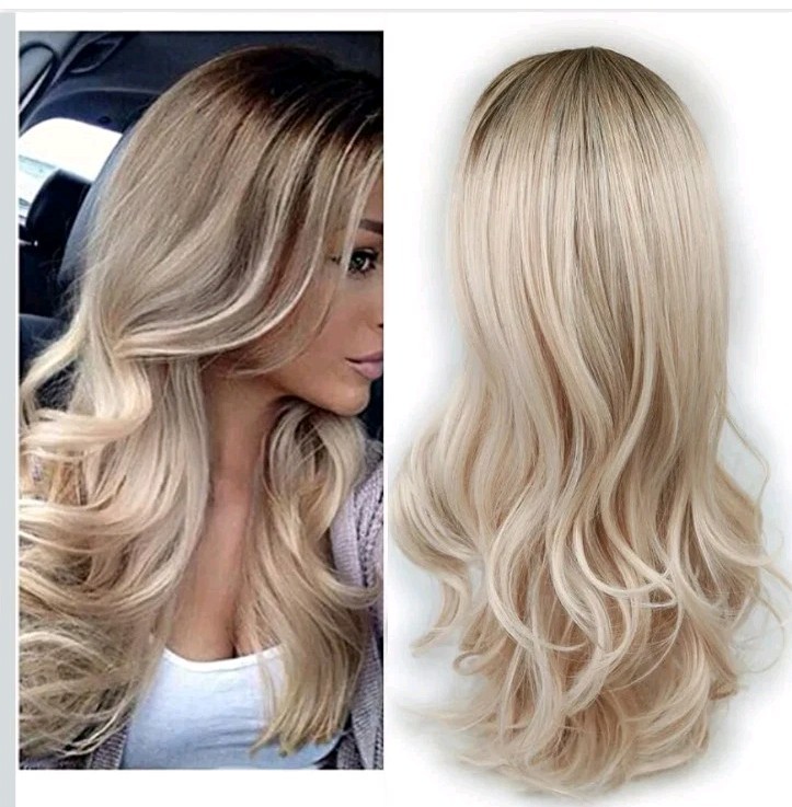 Lady Miranda Blonde Wigs for White Women Brown to Ash Blonde Natural Looking