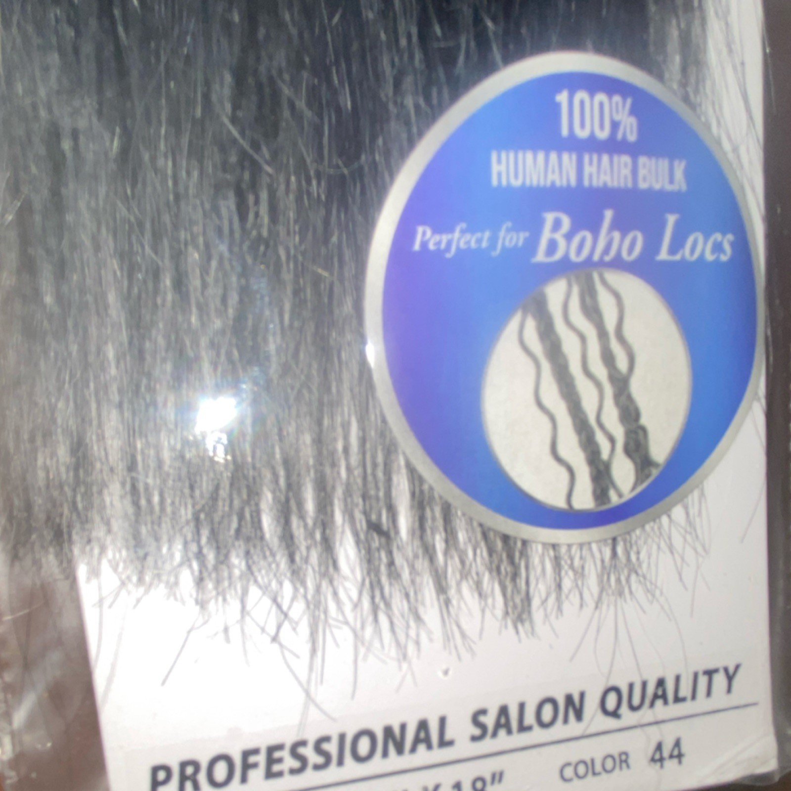 Foxy Silver Yaki Bulk Human Hair Extension 14″ (2) Color 44 Tangle Free