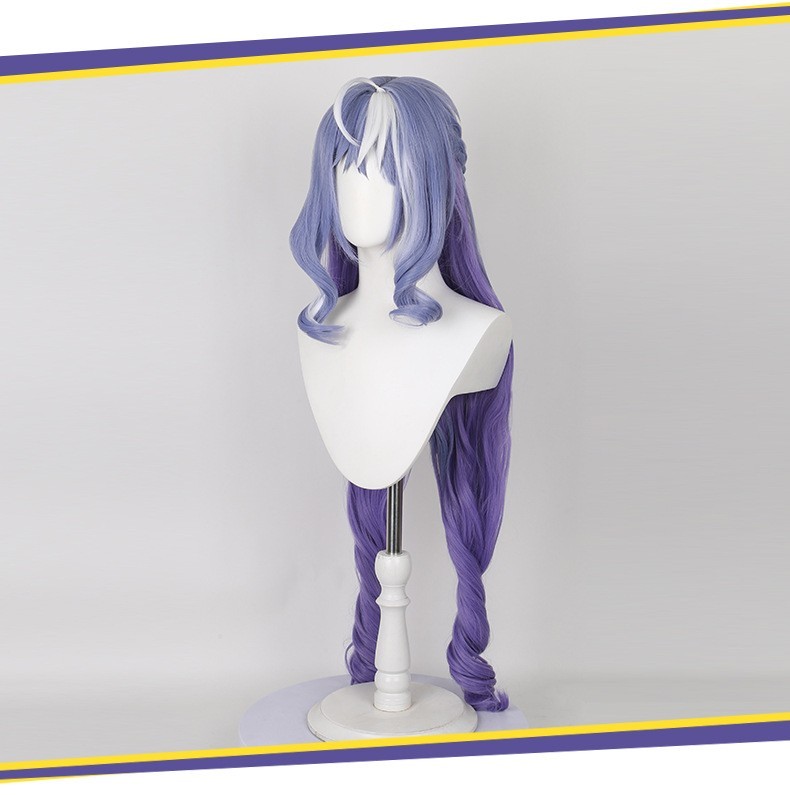 Zenless Zone Zero Vivian Cosplay Wig 100cm Ice Blue Ultra High Density ZZZ