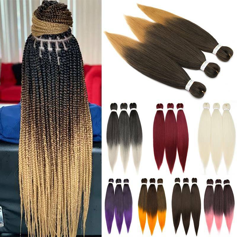 26Inch Long Pre-Stretched Braiding Braid Hair Extension Jumbo Kanekalon As Human