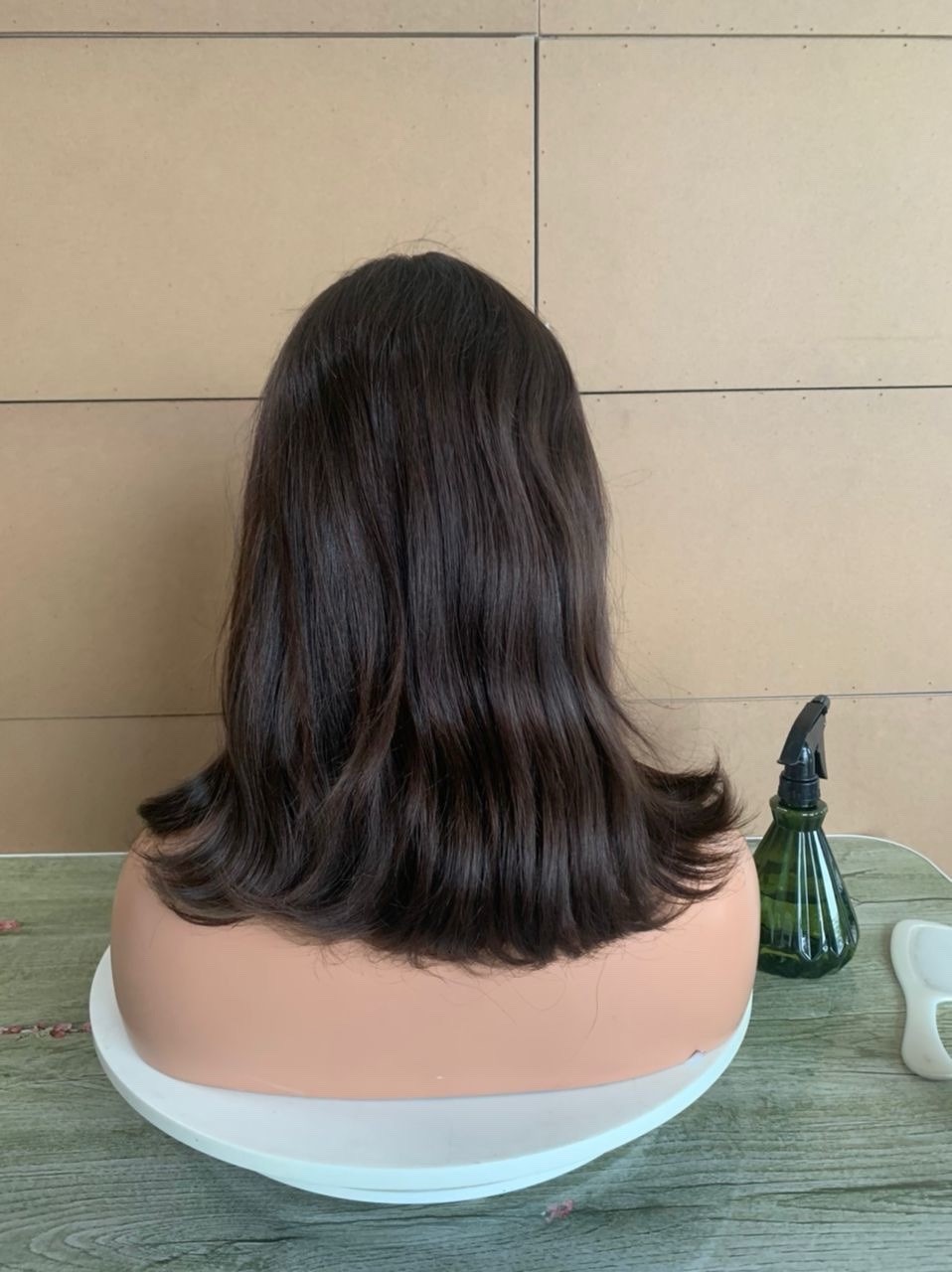 Lace Top Human Hair Wig Sheitel – 16” | Color Dark Brown 2 | Medium Cap