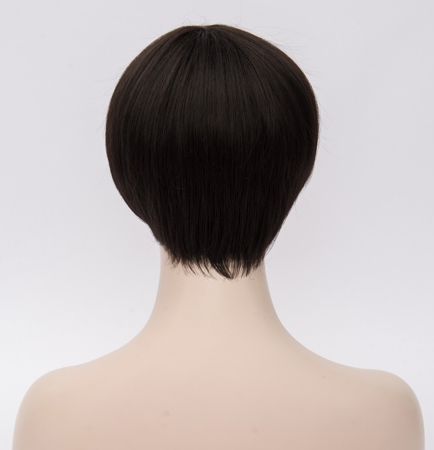 New Short Black Layered Women’s Synthetic Wig 6Inch