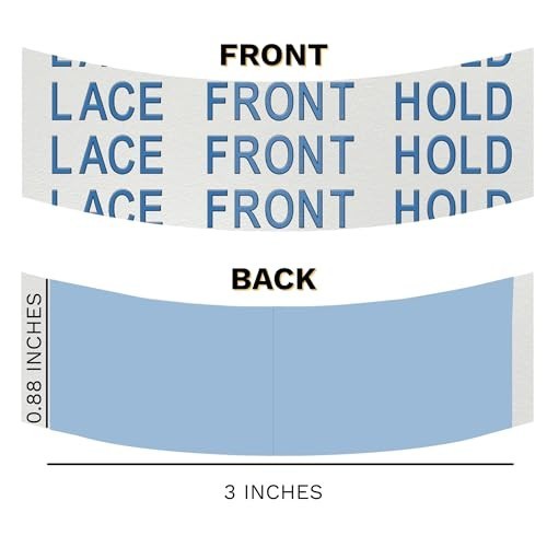 Premium Blue Lace Front Wig Tape – 108 Double-Sided Strips, Strong Waterproof Ho