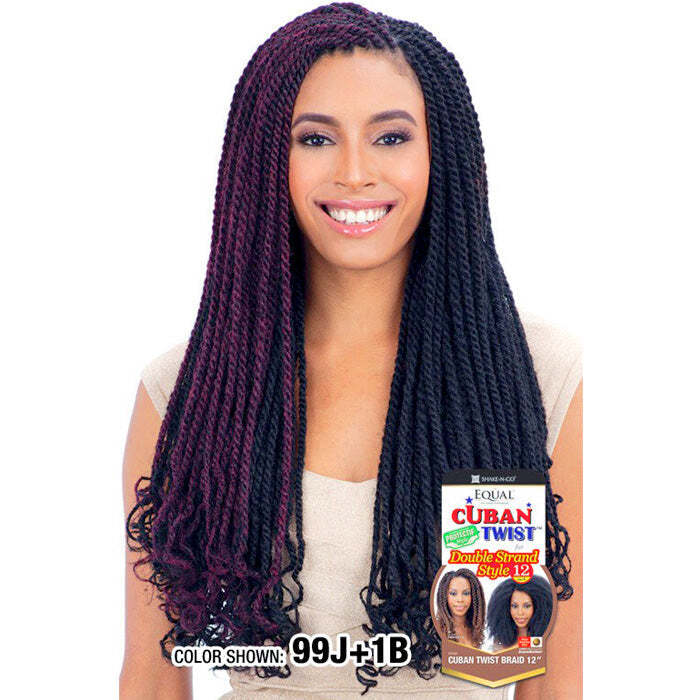 Freetress Equal Cuban Double Strand Style TWIST BRAID 12″-24″