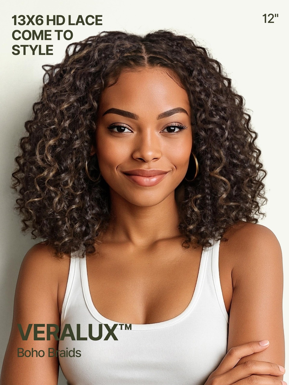 Frodio Cruly Boho Braided Wig Water Wave Veralux 13X6 Hd Lace Frontal Wig