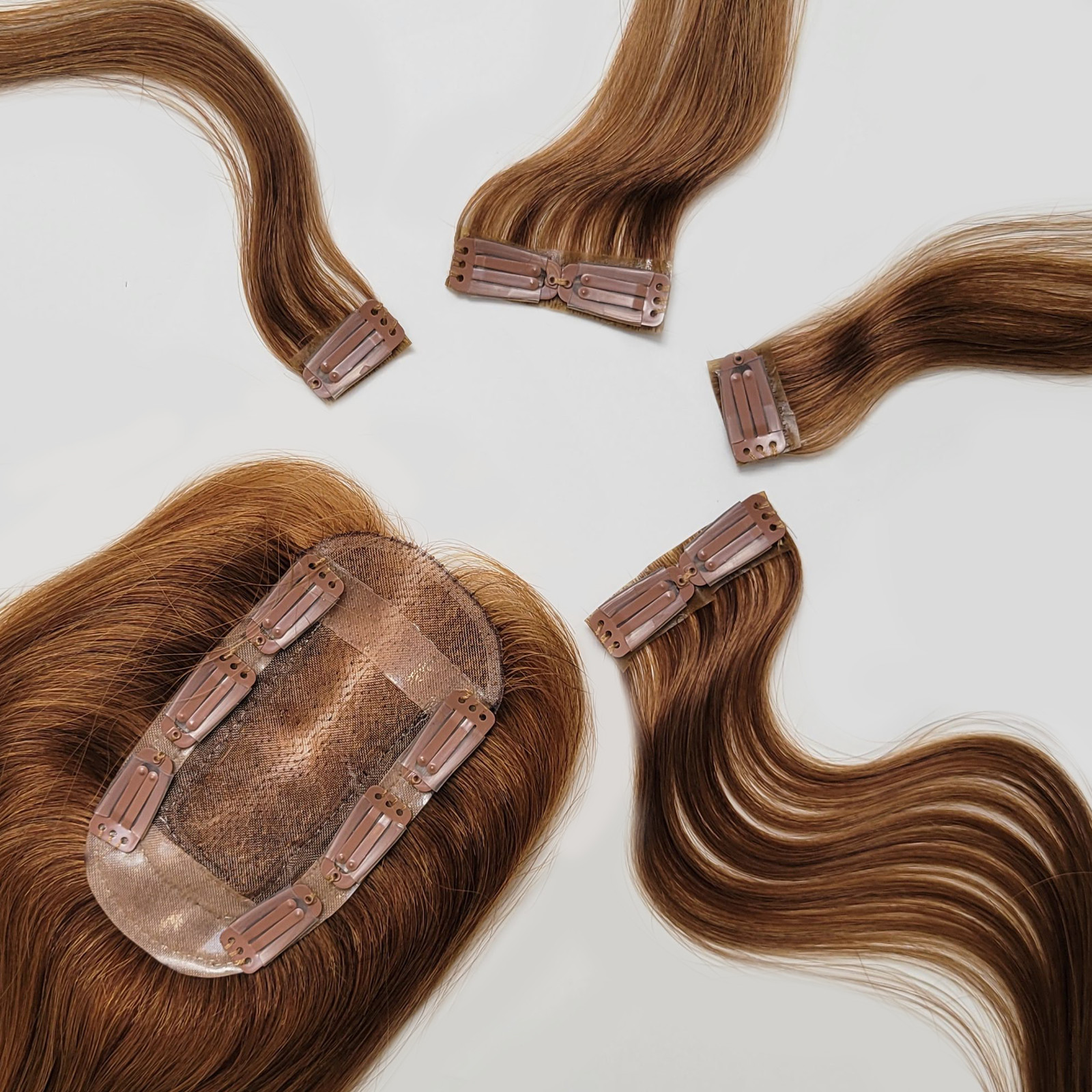 STYLD by Ken Paves [NEW] NEW YORK Human Hair Short Bob ClipIn Hair Extension 3pc