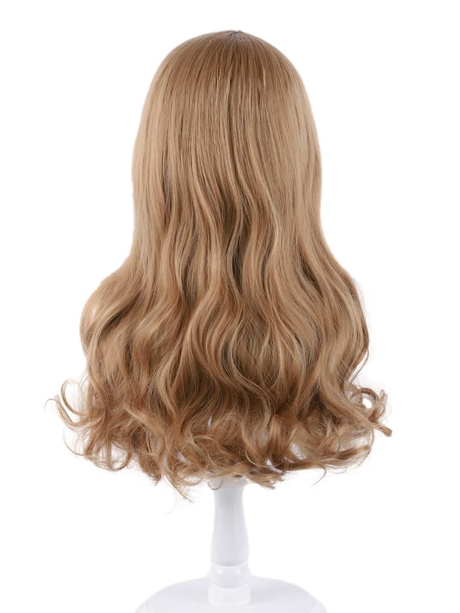 Long Curly Wig Adult Women Middle Part Synthetic Hair for Halloween Party