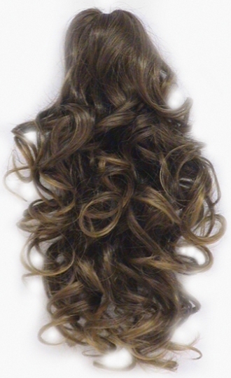 13″ LONG LAYERED LOOSE CURLS CURLY HAIR HAIRPIECE PONYTAIL WIGLET CLAW CLIP MILA