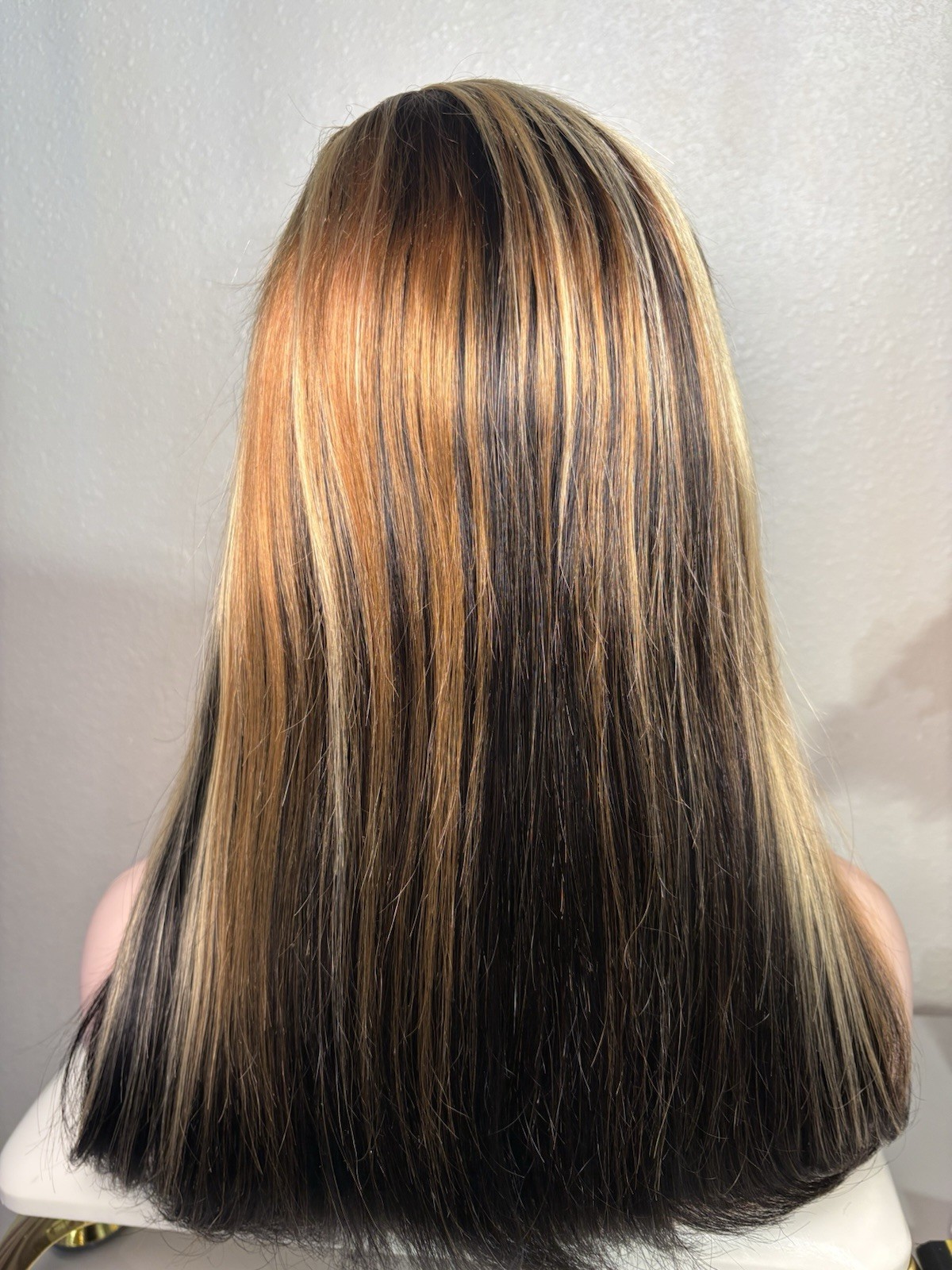 Human Hair Lace Front Wig for Women, Straight Layered, Free-Part 11-20 in