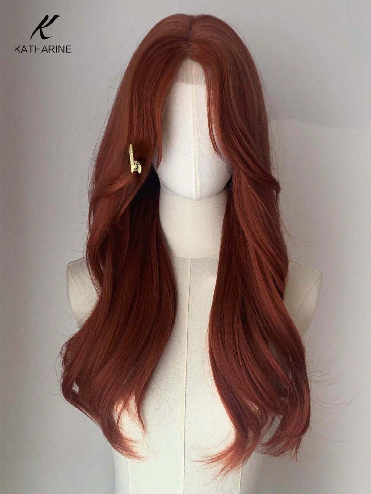 26in Long Body Wave U Part Lace Wig Green Pink Synthetic Cosplay Party Hair