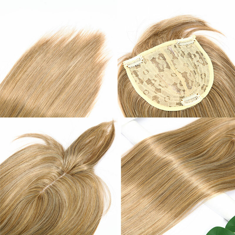 Real Natural Touppee Topper Hair Piece Full Head Clip In as real Hair Extensions