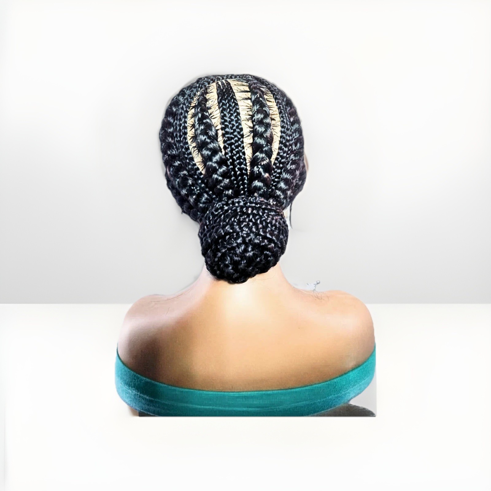 Braided Wig. Large Cornrow Braids. Full Lace with baby hair