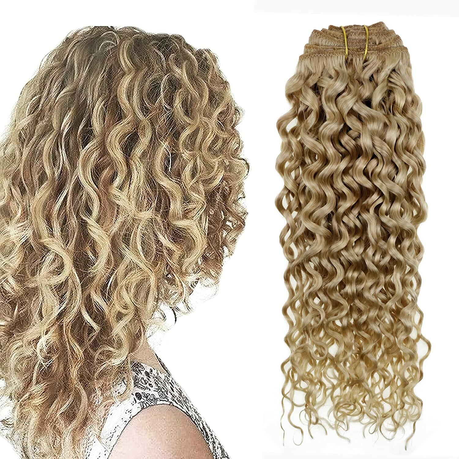 8A Double Weave Sew In Weft Hair Extensions Weft Remy Human Hair 100gr
