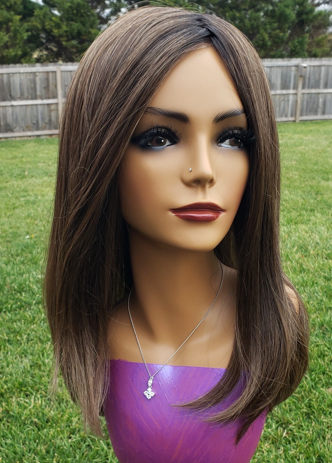 Gabor FRONT COVER Wig SS Iced Mocha NEW w/tags LACEFRONT MONOFILAMENT TOP
