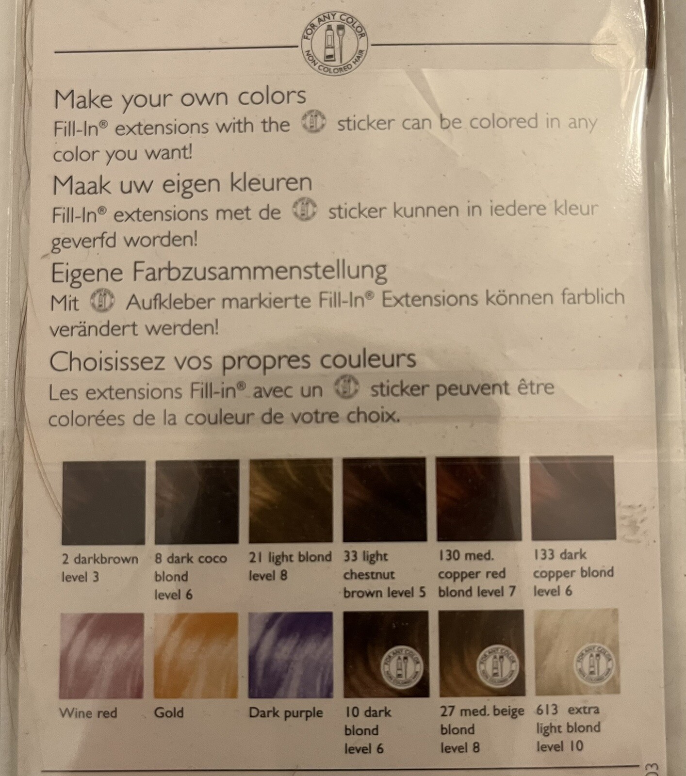 NEW Balmain Highlight Dyeable Human Hair Reusable Extension Plusbond L6/30cm 11″