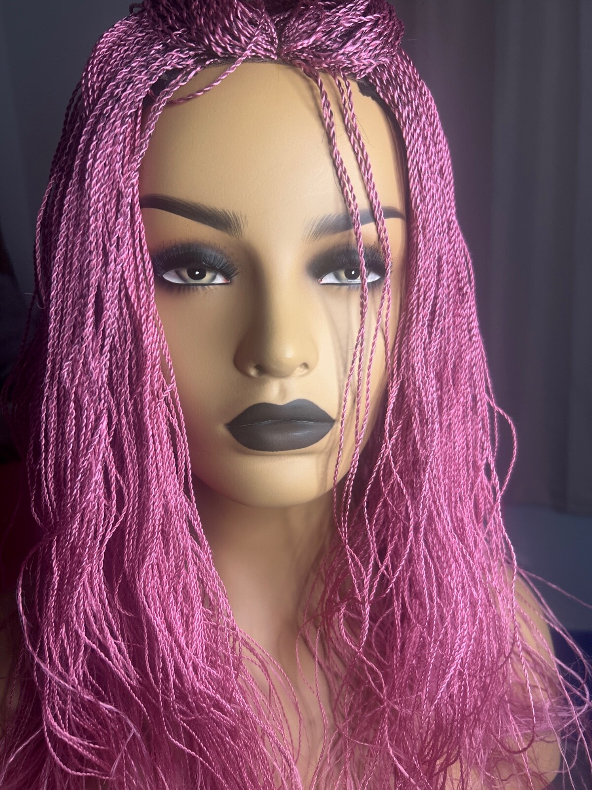Pink Friday Wig w/band Singles Twists 16-18’ inch pre-cut Wig with