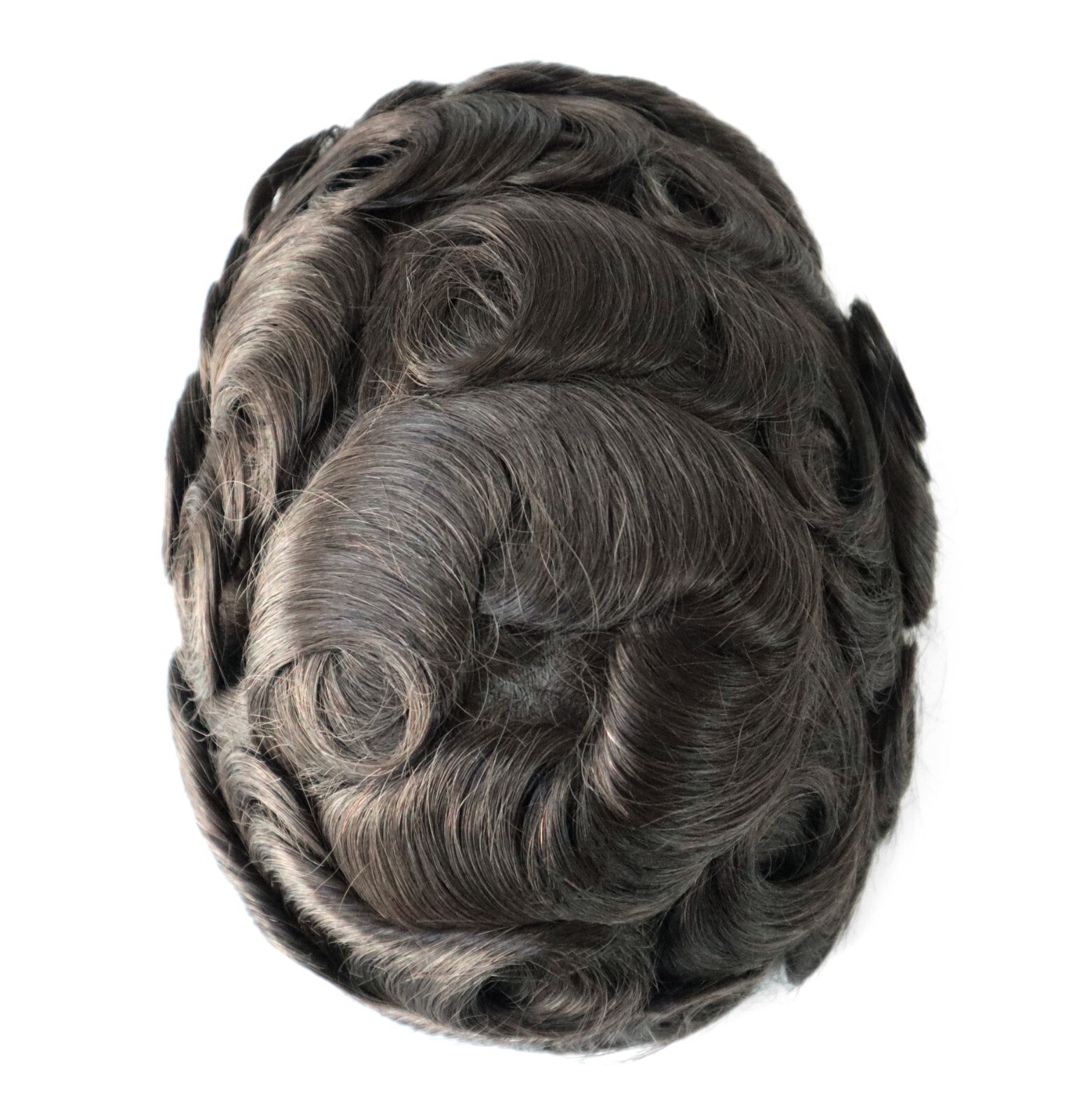 Mens Human Hair Replacement System Thin Skin Toupee Hairpieces Express Delivery