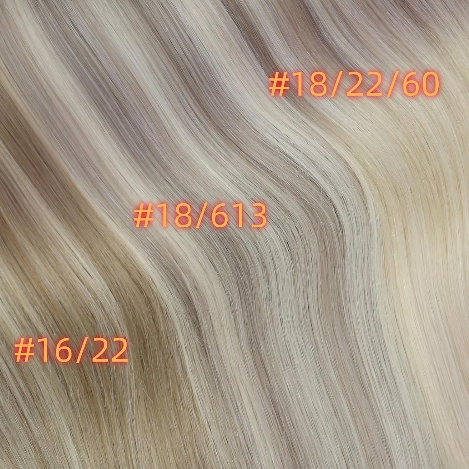 Customizable 18 Inch Blonde Clip-Ins – Real Human Hair Extensions, 120g Set