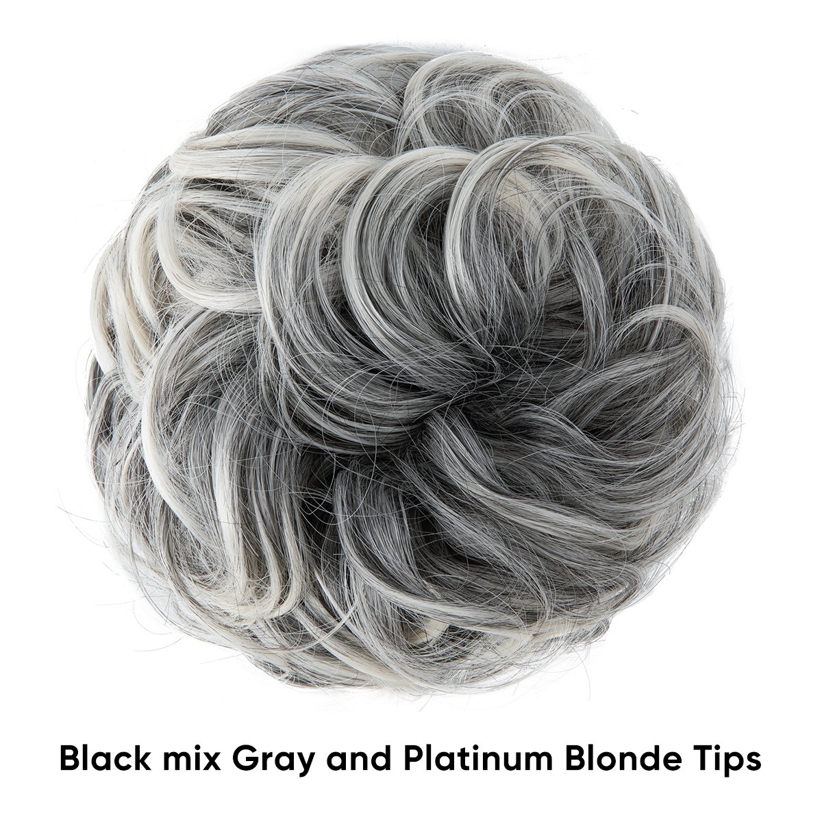 2PCs Small Messy Bun Hair Pieces Women Synthetic Curly Mini Scrunchies Hairpiece