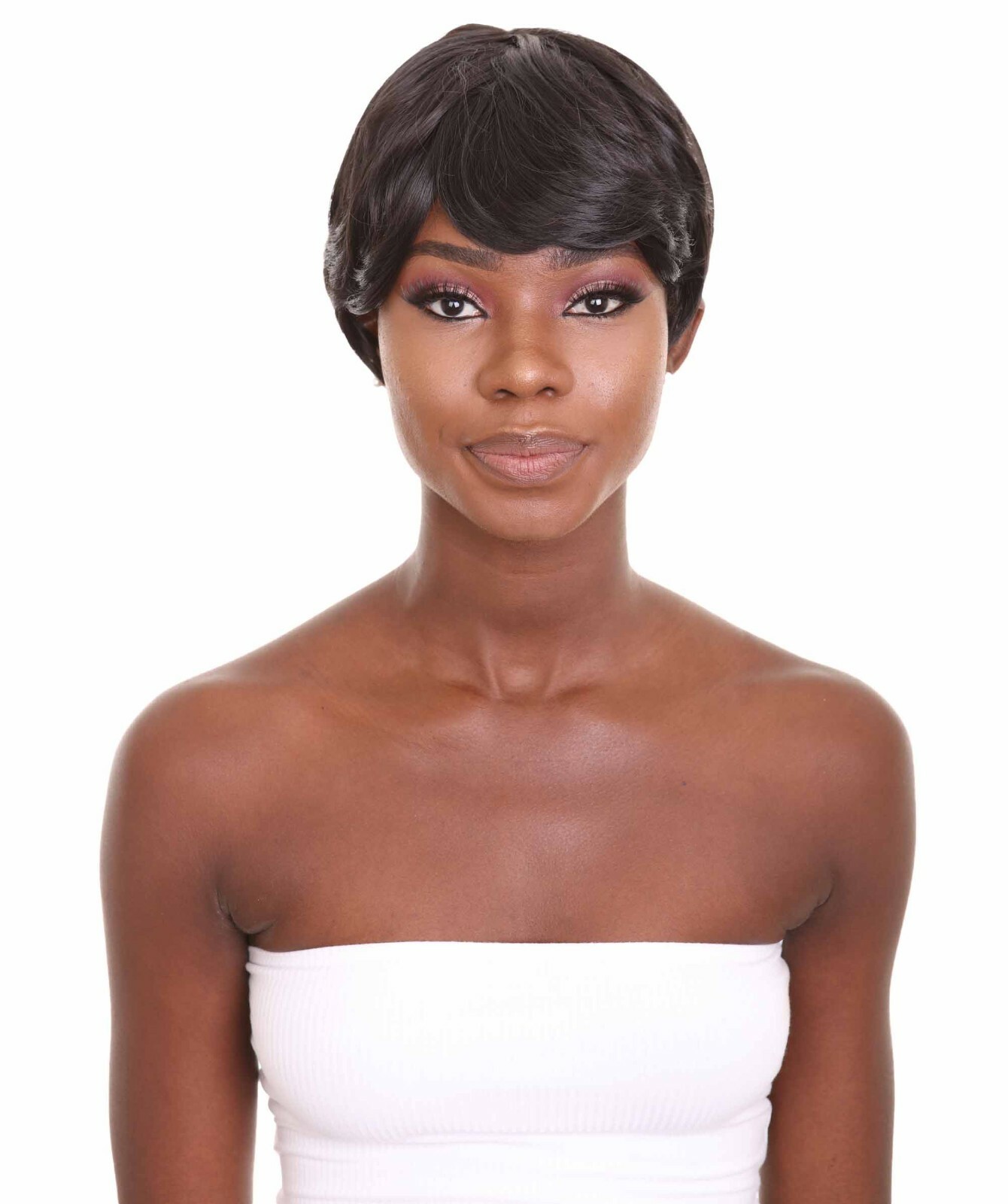 Nunique Women’s 10″ in. Capless Cap Heat Resistant Iconic Black Wig NUW-0063