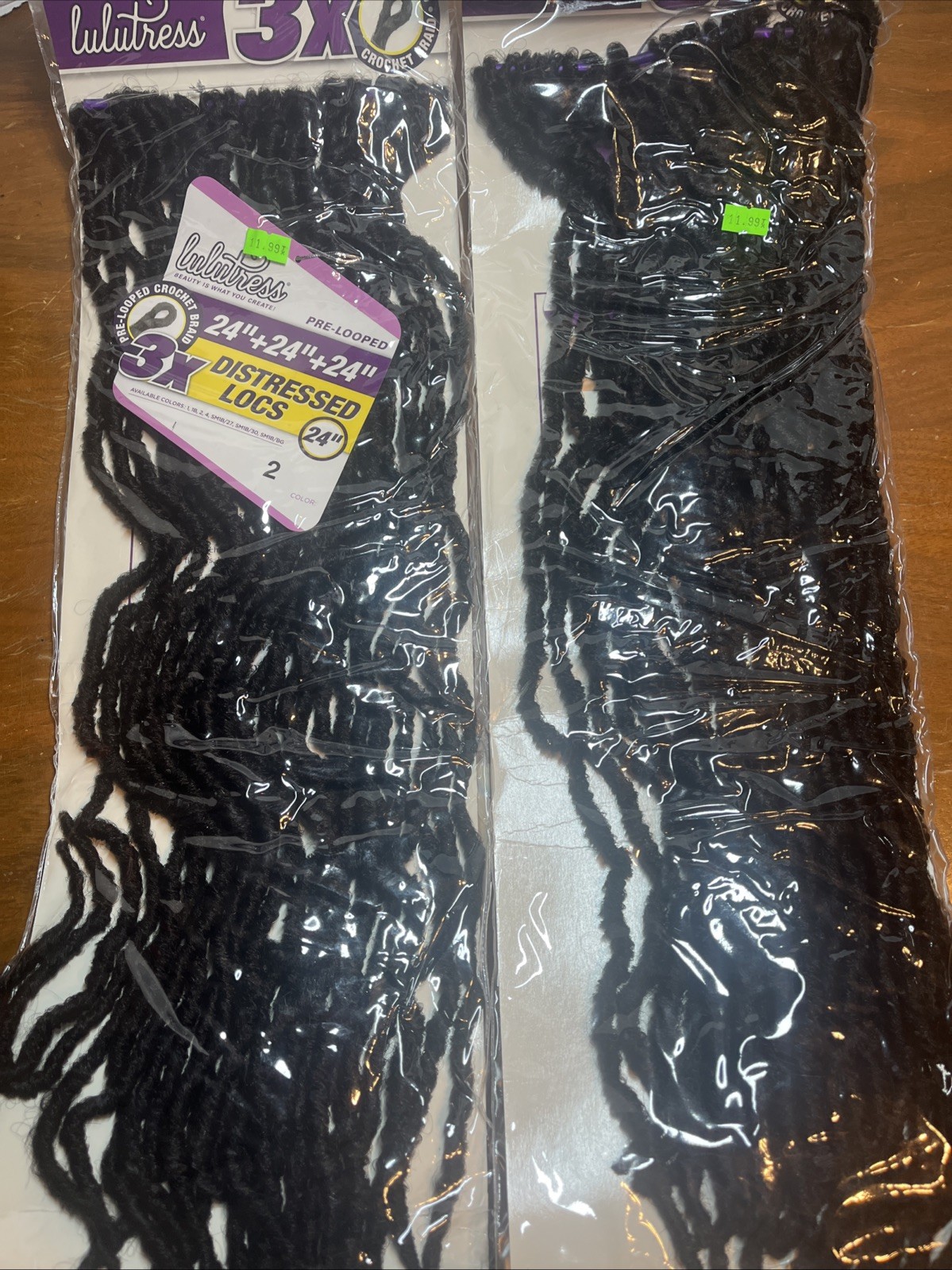 LULUTRESS 3x Pre Looped Crochet Braid 24”