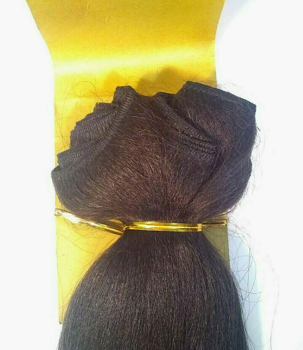 Designed by Freestyle -Yakytouch – 100% Human Hair – Dk Brown – Straight – 12″