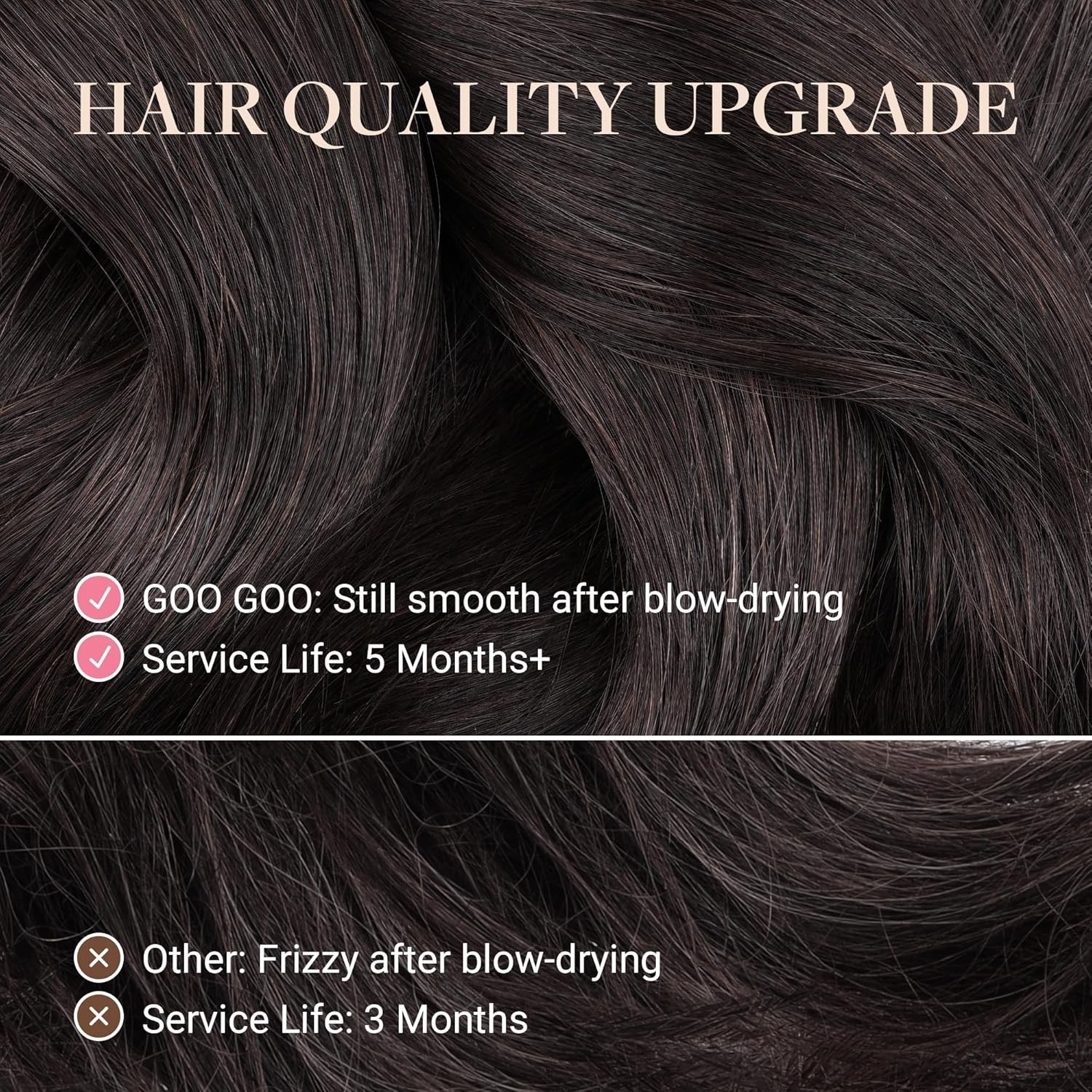 Luxurious 20-Inch Tape-In Extensions, Dark Brown 50g Remy Human Hair, 20pcs