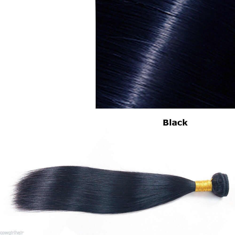 Jet Black Silky Straight Sew In Hair Weave Extension 100 Human Ali Bundle