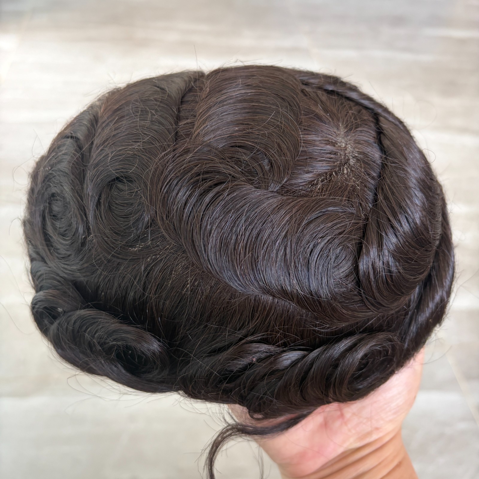 Injected Skin Toupee Male Hair 130% Durable Full Skin PU Toupee Human Hair Unit