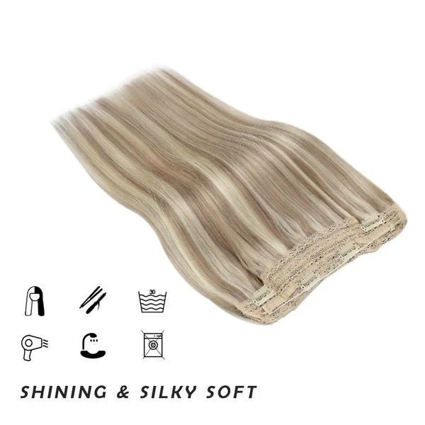 Sunny Hair FISHLINE 14″ Rose / Champagne Wire Human Hair Extensions FP P18-613