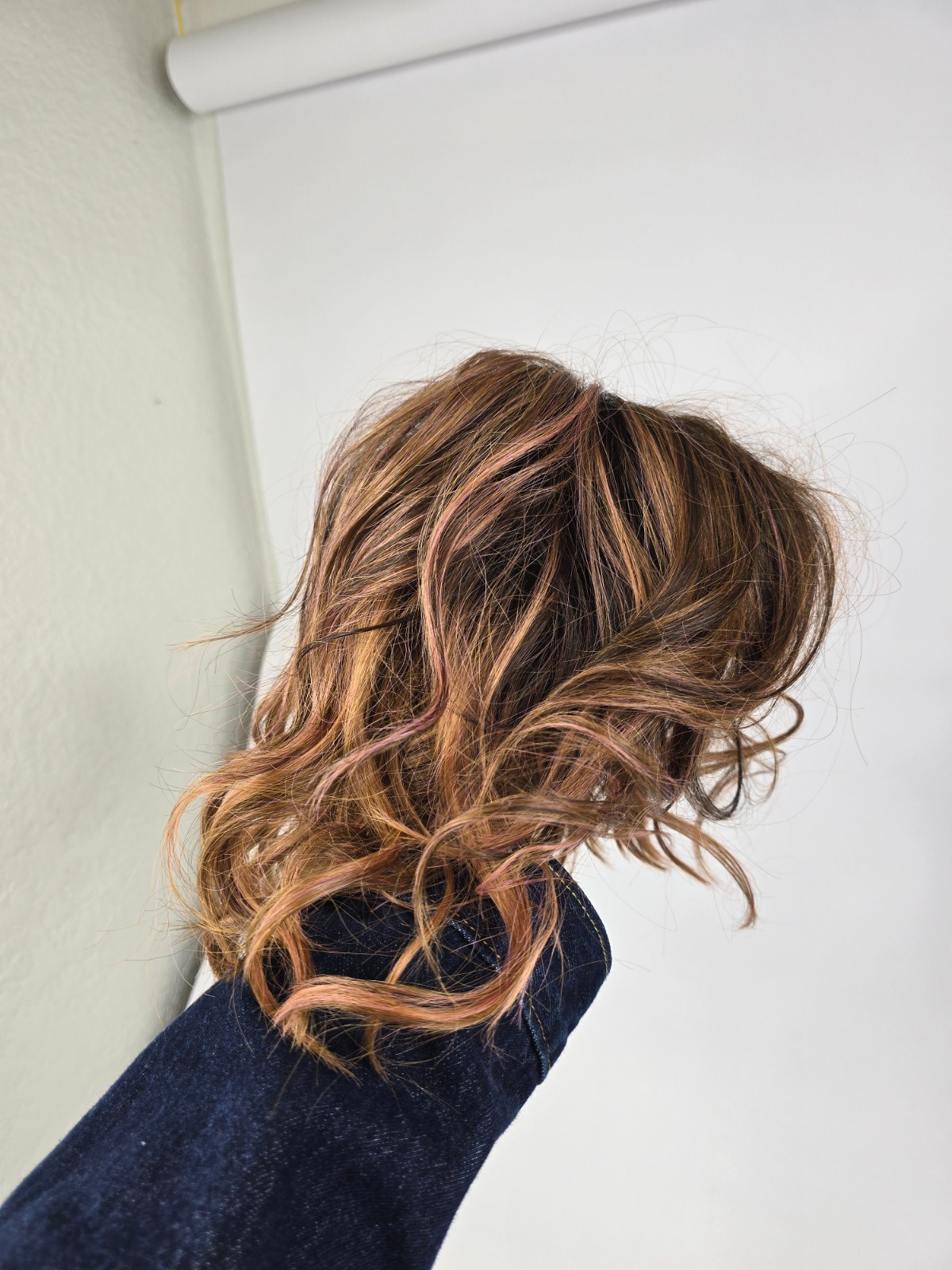 Elle Wille Stella Mono Part High Heat Hair Wig Short-Layered Cut Roasewood Brown