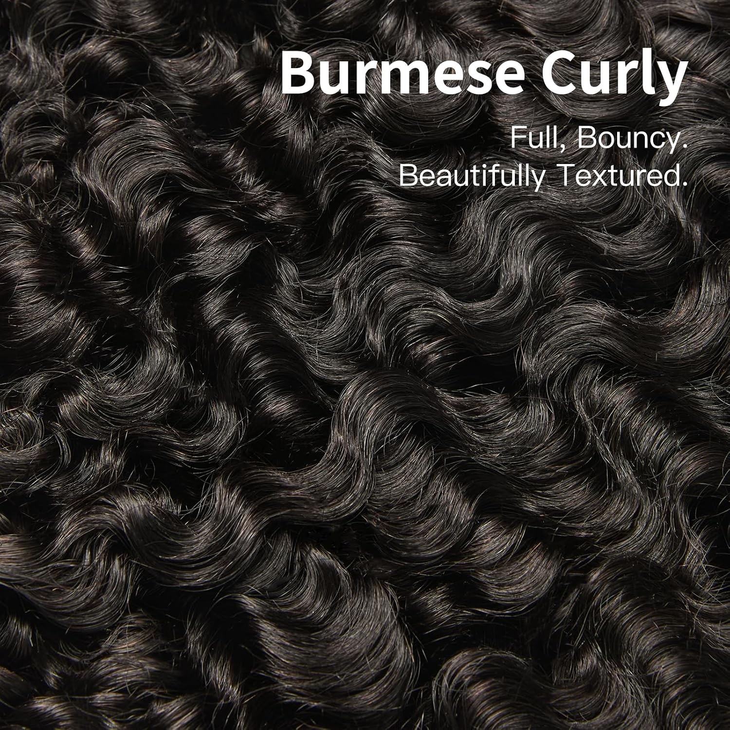 ASHINE Burmese Curly Bundles Human Hair 16 18 20 Inch Natural