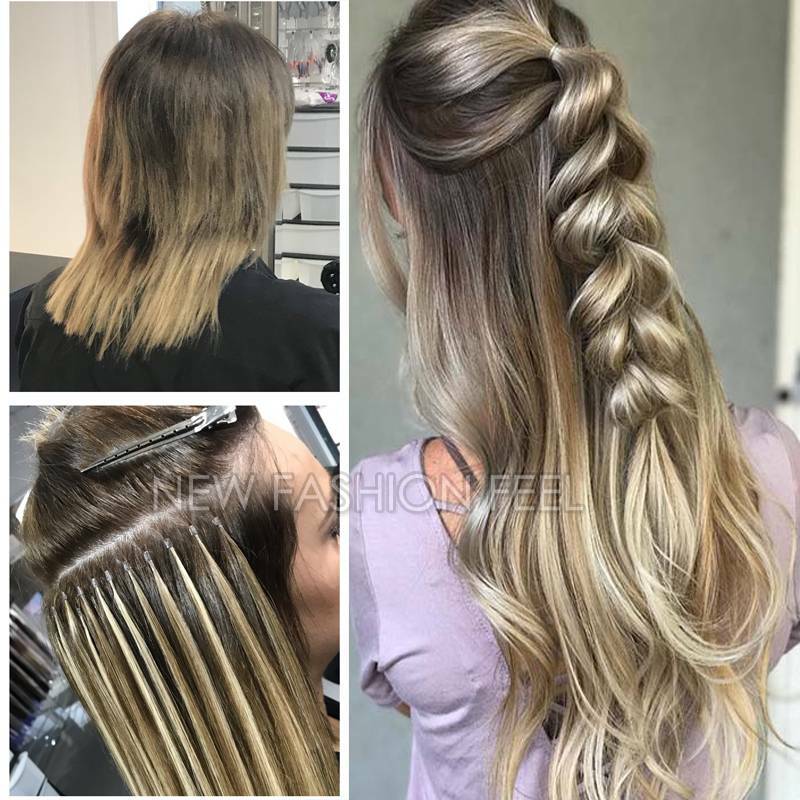 Hot Fusion 0.5g 1g Pre Bonded Nail U Tip Real 100% Human Remy Hair Extensions US