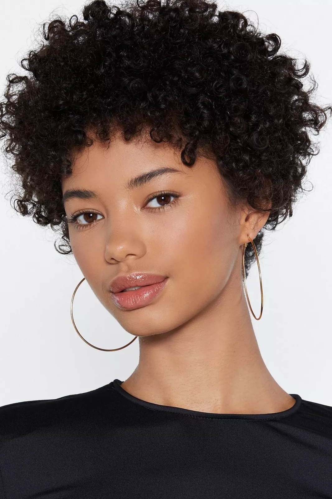 Short Curly Pixie Cut Wigs Black Soft Hair Natural Looking 100% Human Hair Wigs