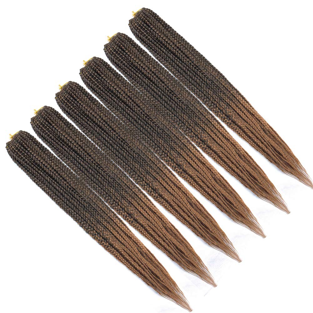 Mayloss 6 Packs/Lot 14/18/24/30 Inch 1Cm 20 Strands/Pack Thin 3X Braid Crochet