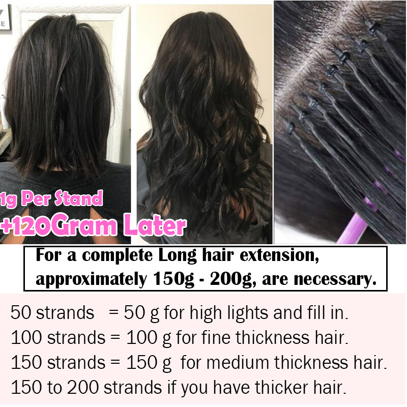 Blonde Nano Ring Remy Human Hair Extensions Pre-Bonded Fusion Keratin Thick 150S