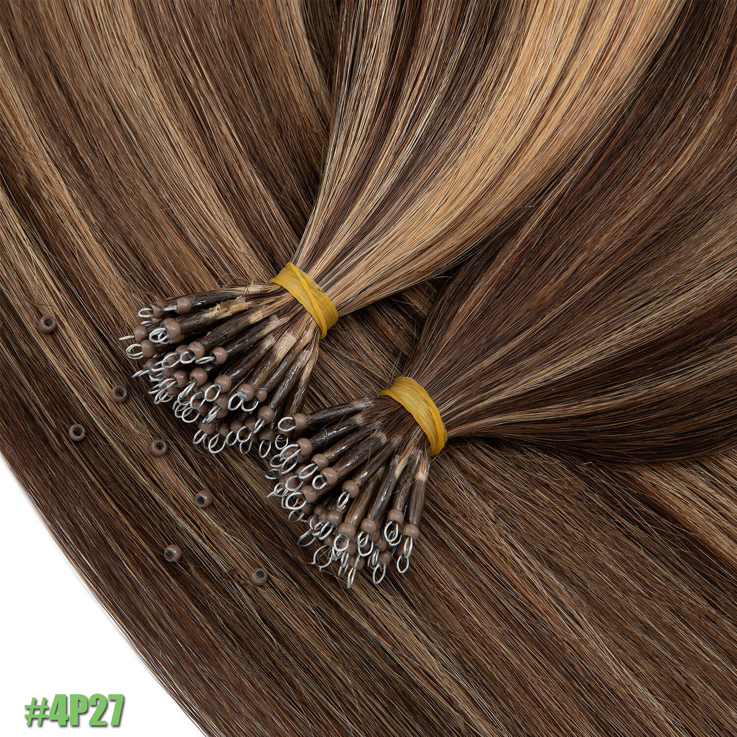 14″-24″ Nano Ring Hair Extensions Nano Bead 100% Real Remy Human Hair THICK 200S