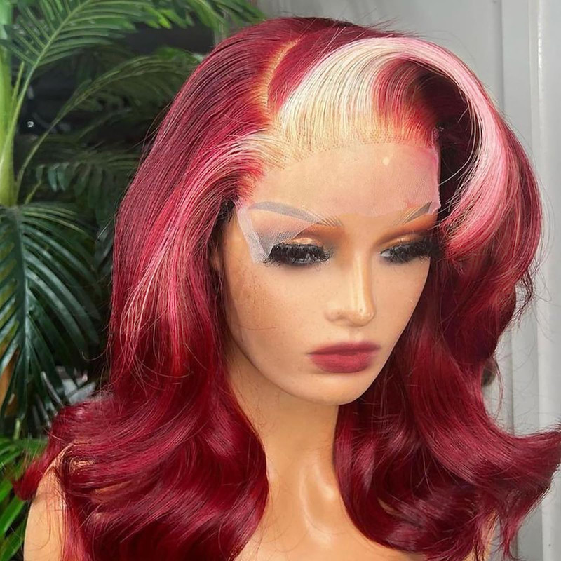 Andria 13X4 Short Lace Front Wig Natural Colorful Loose Wave Lace Frontal Wigs