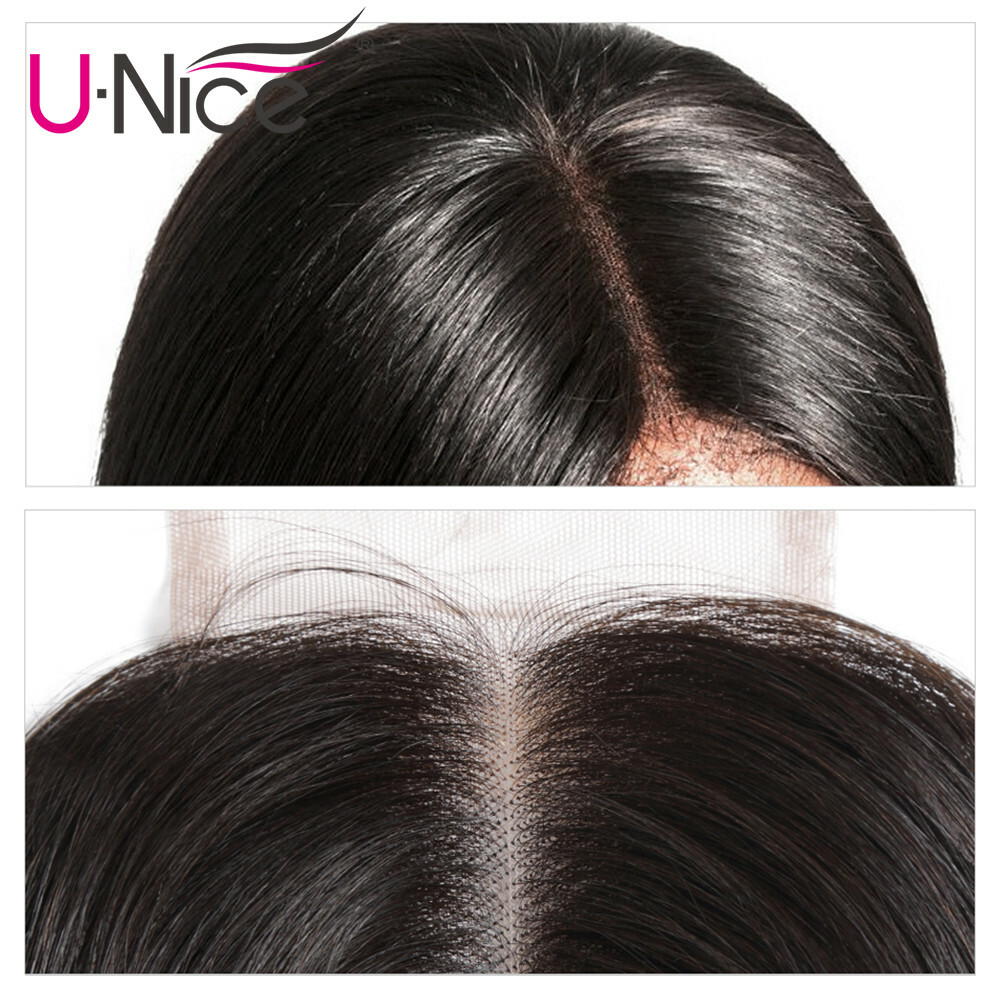 UNice Hair 7A Cambodian Curly/Straight/Body Wave Human Hair 4×4 Lace Closure US